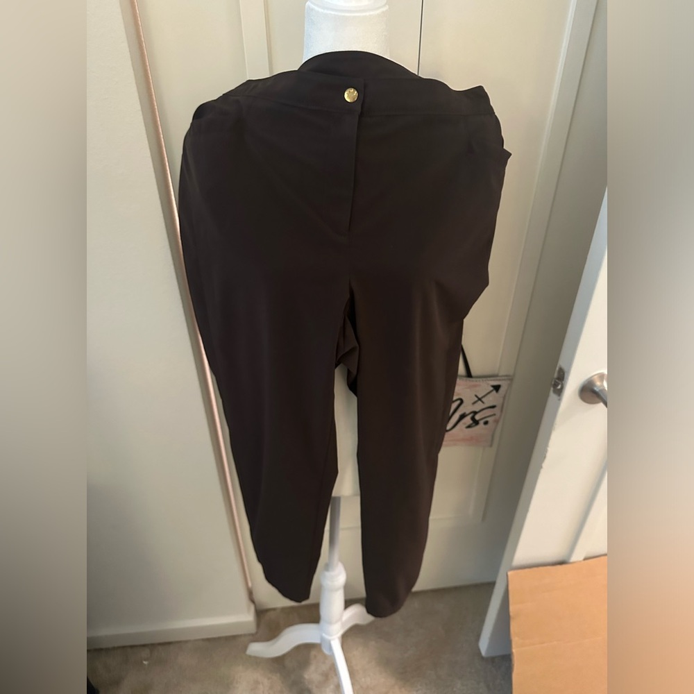 Zenergy by Chico’s brown dress slacks- Used but kept in excellent condition- 1X